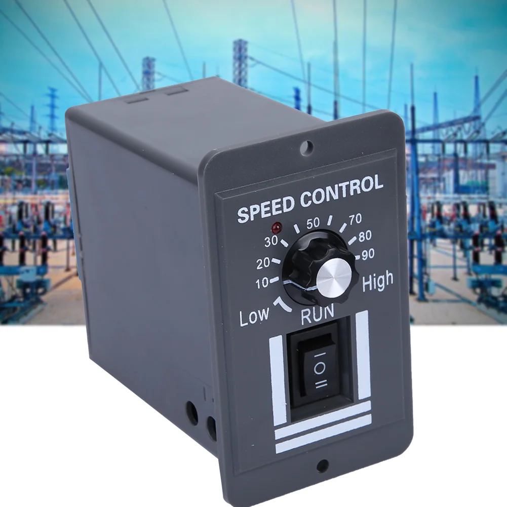 Motor Governor Motor Speed Regulator Speed Controller DC 12-60V 40A PWM Brush Motor Speed Controller CW CCW Reversible Switch