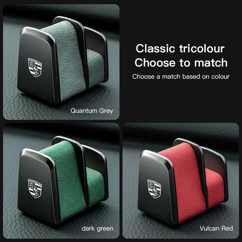 

Наклейка на автомобиль Porsche, держатель для очков, органайзер для хранения очков для Porsche Panamera Taycan 911 718 Macan Cayenne Boxster Ca