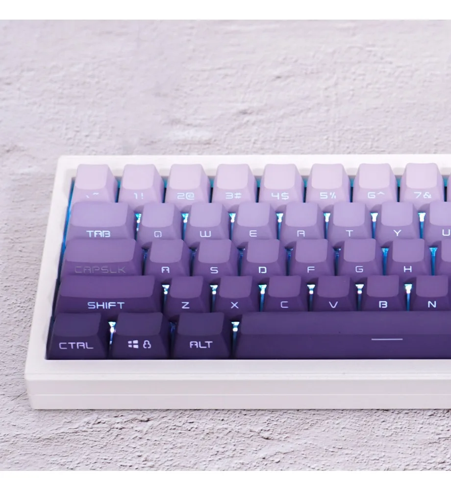 Keycap Personalized two-color dip-dyeing Suitable for Wooting and other wireless mechanical keyboards Dark fragrance