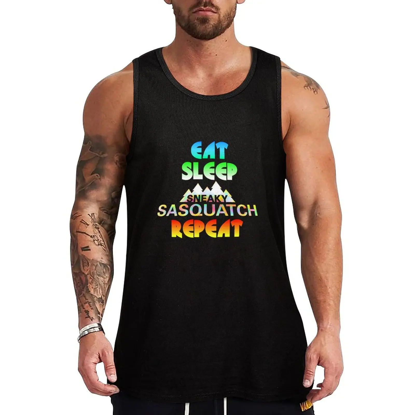 Sneaky Sasquatch Classic Tank Top Daily Work Tank Top Utility Casual Sleeveless Top