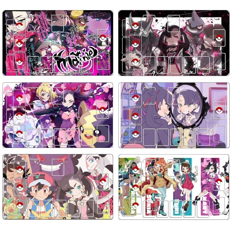 

Игровой коврик для карточных игр PTCG, серия Hall Master Marnie, 29 шт., 600x350 мм, для одиночных дуэлей, 2 мм, без швов, с сеткой, подарок