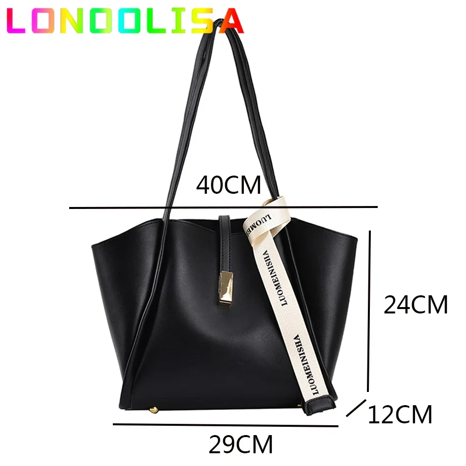 2 Pcs Composite Tote Bag for Female 2024 Summer Trendy Women\'s Designer Handbag Luxury Large Capacity Shoulder Green Shopper Sac