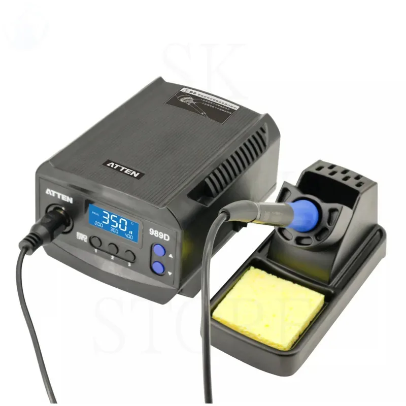 ATTEN Hot Air Soldering Station 65W Rework Station Lead Free With Heat Gun 110V/220V AT-989D 900M-T Soldering Iron