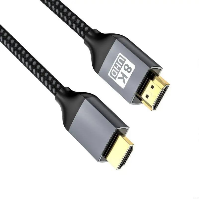 Q1JC 8K HDTV Port Cable 48Gbps Support for 8K 60hz 4K 120Hz Long Video Adapter