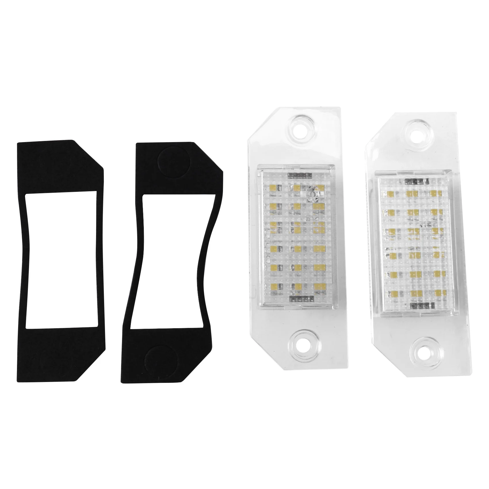 2Pcs LED Number License Plate Light Lamps Lighting Upgrade for Ford Focus 2 ST 225 C Max 2003 2004 2005 2006 2007