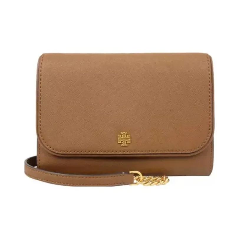 TORY BURCH Emerson Leather Small Square Bag Wallet, Shoulder Bag, Crossbody Bag Regular Women's Brown 136093-909 - view 6