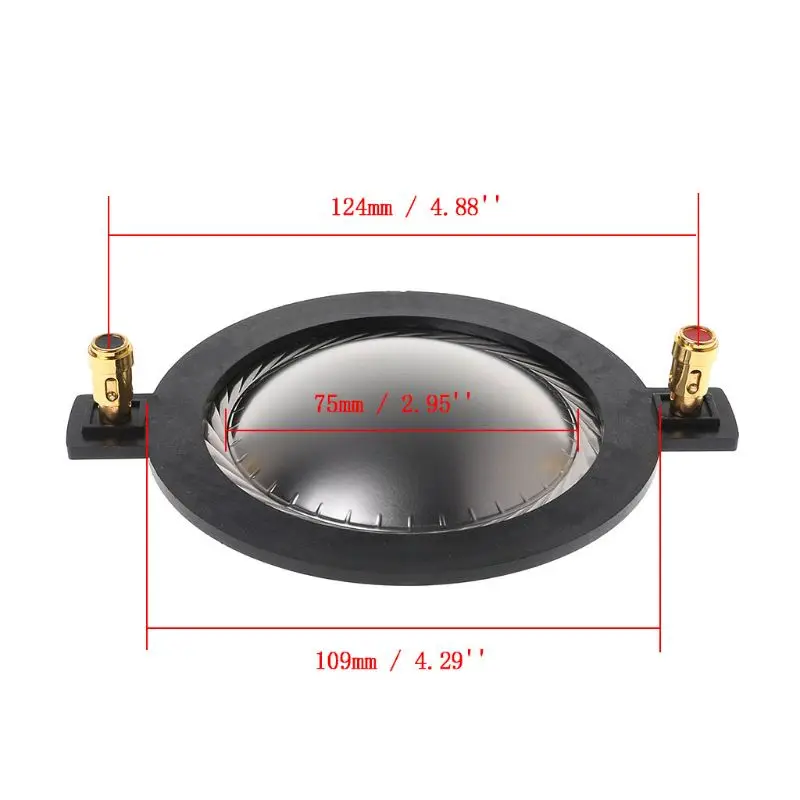 Speaker Titanium Film 34.5 44.5 51.5 72 74 Core Tweeter Voice Coil Membrane Titanium Film Treble Speaker Repair DIY Parts