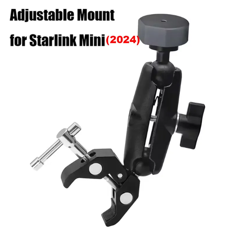 For Starlink Mini 2024 Mount for Starlink Mini Rv Ladder Roof Rack Mount Universally Adjustable Angle Clamp Adapter