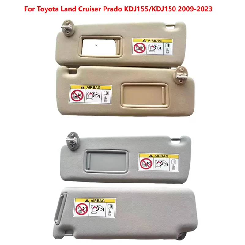 Sun Visor For Toyota Land Cruiser Prado KDJ155/KDJ150 2009-2023, Compatible with Makeup Mirror 74320-0G030-B0 and 74320-0G030-A0