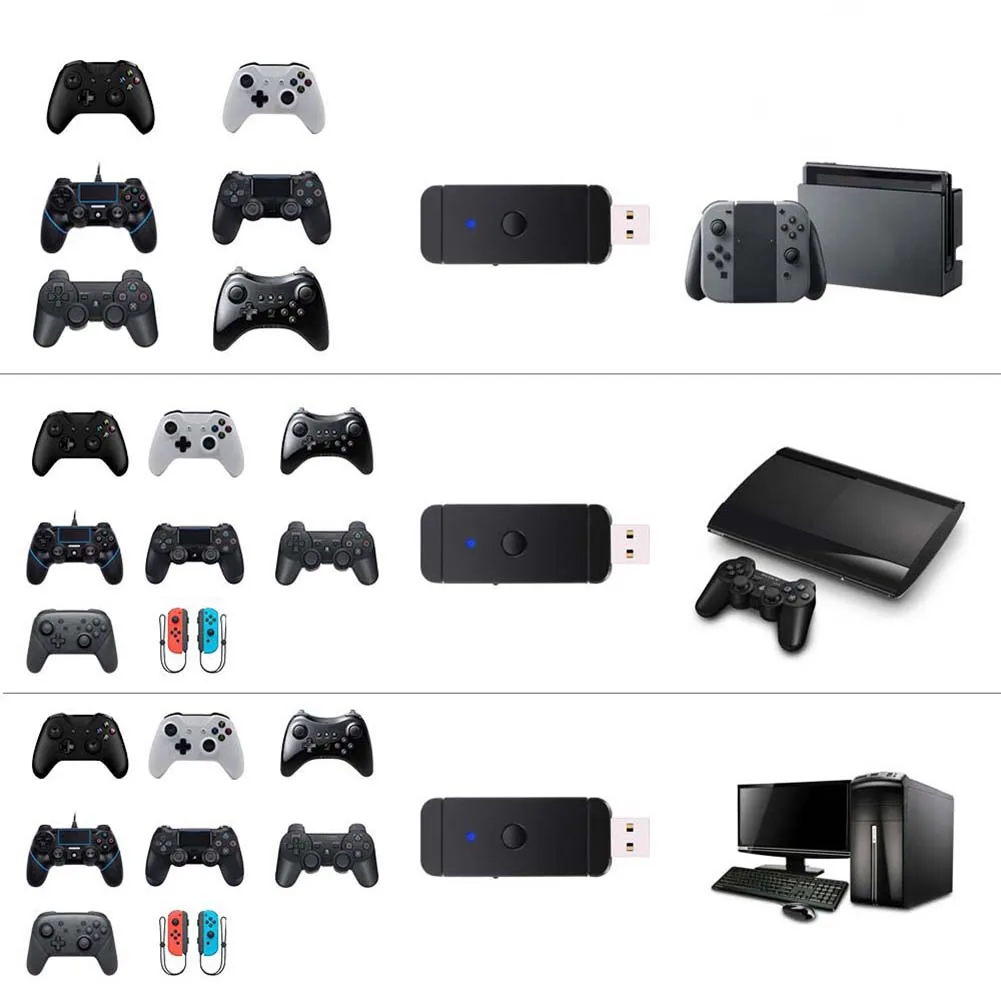 Switch PS3 için kablosuz kablosuz kontrolcü çevirici: Gerçek