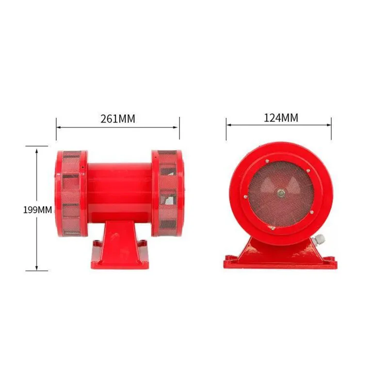 Imagem -06 - Motor Driven Air Raid Siren Ms590 ac 110v 220v 160db Metal Horn Indústria Boat Alarm Buzzer Ferramentas