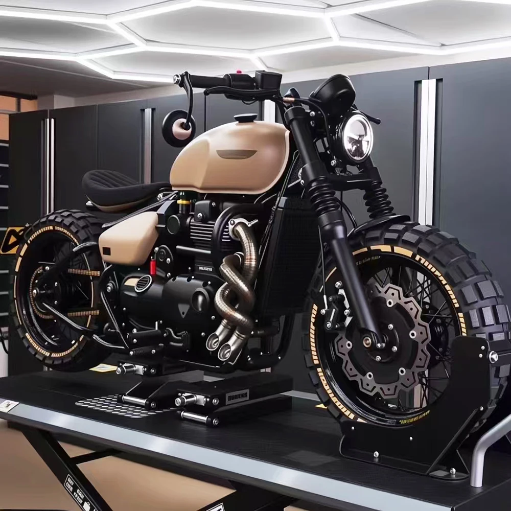 Für Triumph Bobber 2017 2018 2019 2020-2023 Bobber 1200 Escape Slip-on Twisted Dual Motorrad-Auspuff Schalldämpfer Vorne