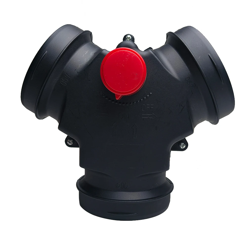 Diesel Parking Heater Air Duct Valve Y Connector 90mm 90-75mm Adjustable Airflow Control Fitting for Car RV Truck