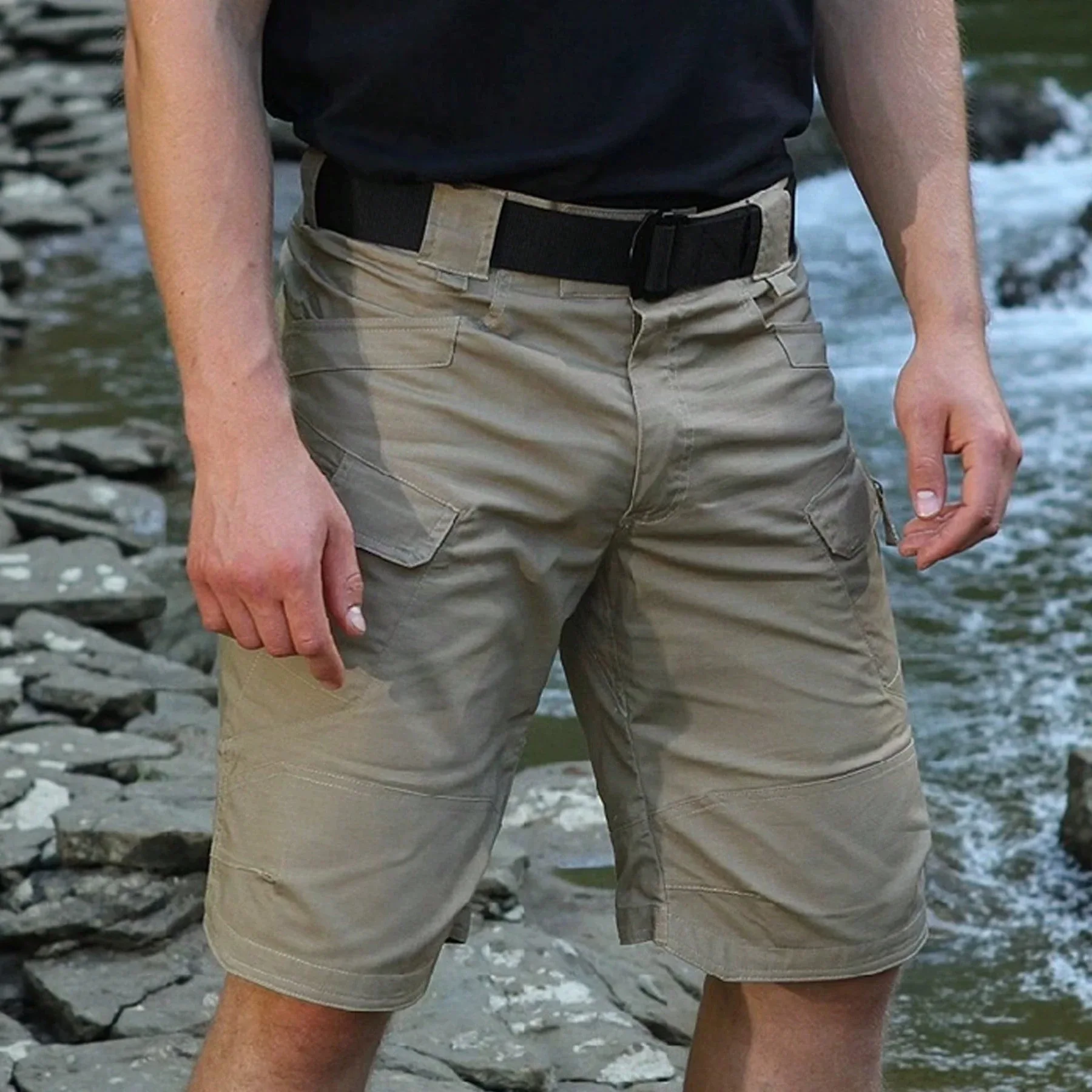 Men's summer tactical work pants - military-style, fashionable pockets - suitable for casual wear, hiking and work.