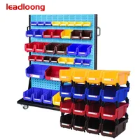 V2 White Color 200*130*110mm Workshop Goods Shelves Organizer Bin Stackable Multi Tools Organizer Box Garage Supplies(9pcs) - Image 2
