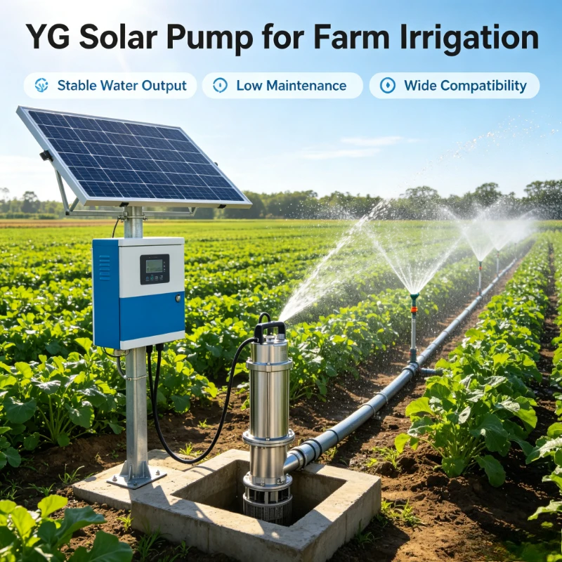 Customized Dc Solar Pump With Brushless Motor High Efficiency For Agriculture Water Transfer System