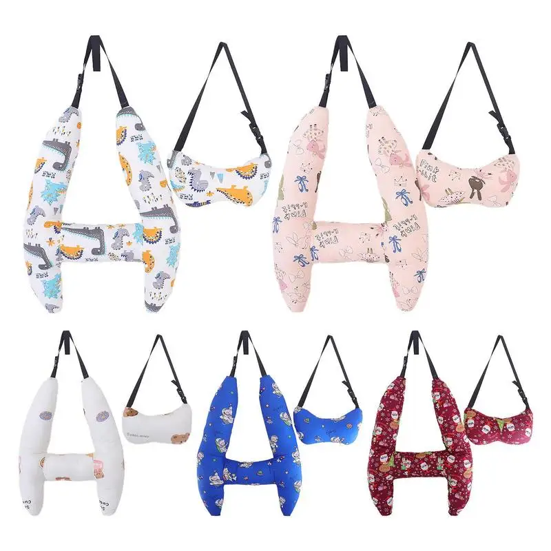

450g Car Headrest Pillow Dual-Purpose Cute Animal Pattern Kid Neck Head Support U-Shape Children Travel Pillow Cushion for Child