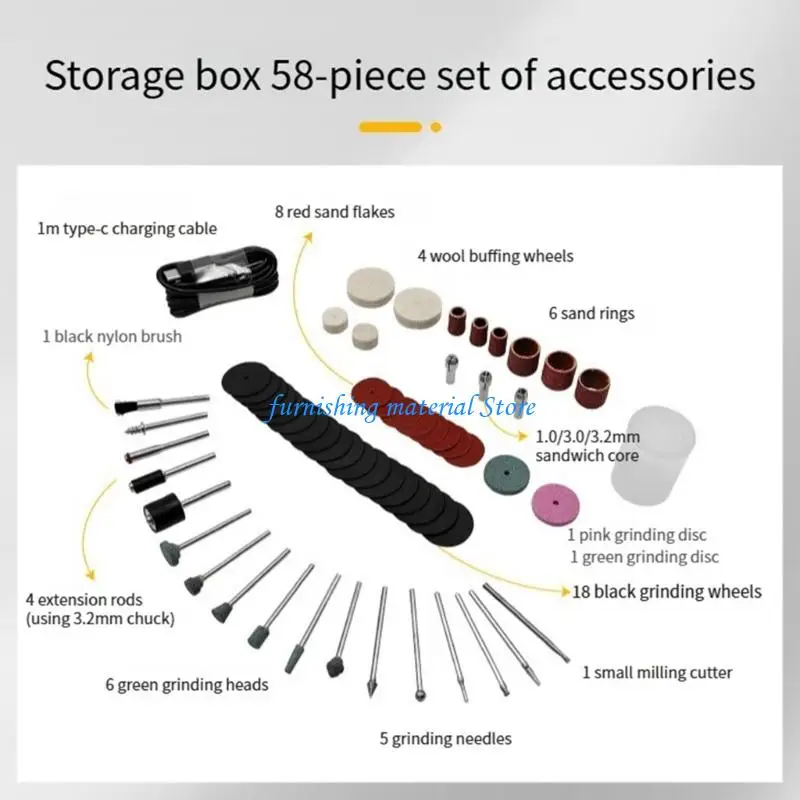 Y5GD 58 Part Engraving Tool Handheld Double Orientation Decreased Throb Type CREATE Charging