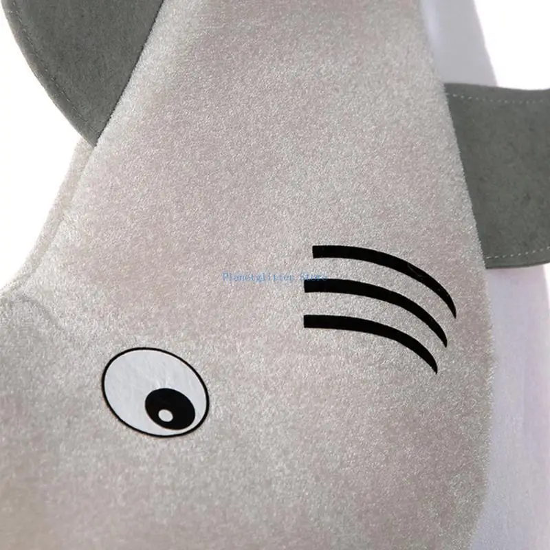 

652B Fun Shark Hat Large Men Costume Hats Halloween Gift Warm Large Take a Hat Large Hat Halloween Photo Props