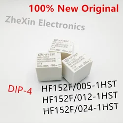 10PCS/Lot  HF152F/012-1HST 、HF152F/024-1HST 、HF152F/005-1HST  DIP-4  New Original Power Relay   HF152F-012-1HST 、HF152F-024-1HST