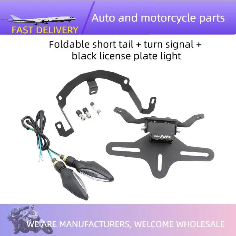 

For CFMOTO 800NK Motorcycle Taillight License Plate Holder Bracket Tidy Fender Eliminator Tail Signal Lamp Plate