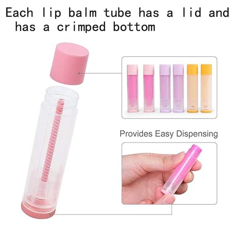 10Pcs 5g Leere Lippenbalsam Rohr Flasche Lip Gloss Balsam Behälter Nachfüllbare Kunststoff Lippenstift Rohre DIY Kosmetische Lip Gloss balsam Rohr