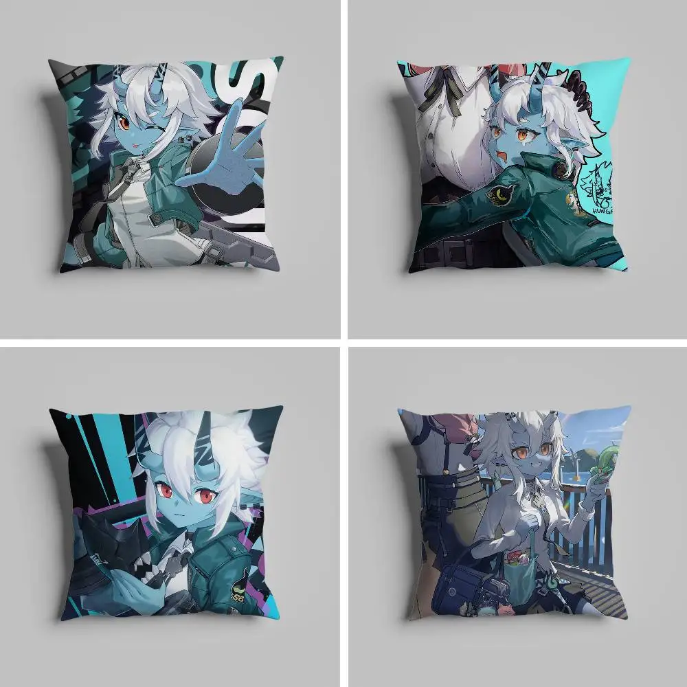

Soukaku Sexy Game Zzz Pillow Case Pillowcase For Car Pillows 60x60 Cushions Luxury Double Sided Cover Home And Decoration Sofa
