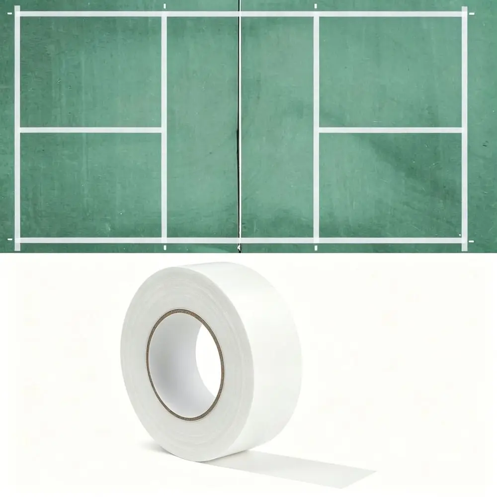 20M Pickleball Court Marking Tape Multifunctional Self-Adhesive Marking Tape Court Marker Weather Resistant Strong Stickiness