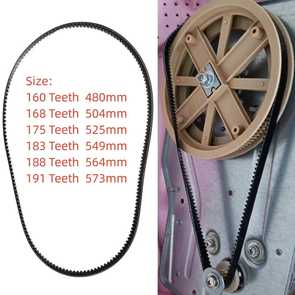 160-191 Teeth 480-573MM Multiple Sizes Bread Maker Belt Kitchen Replace Repair Parts Replacement Rubber