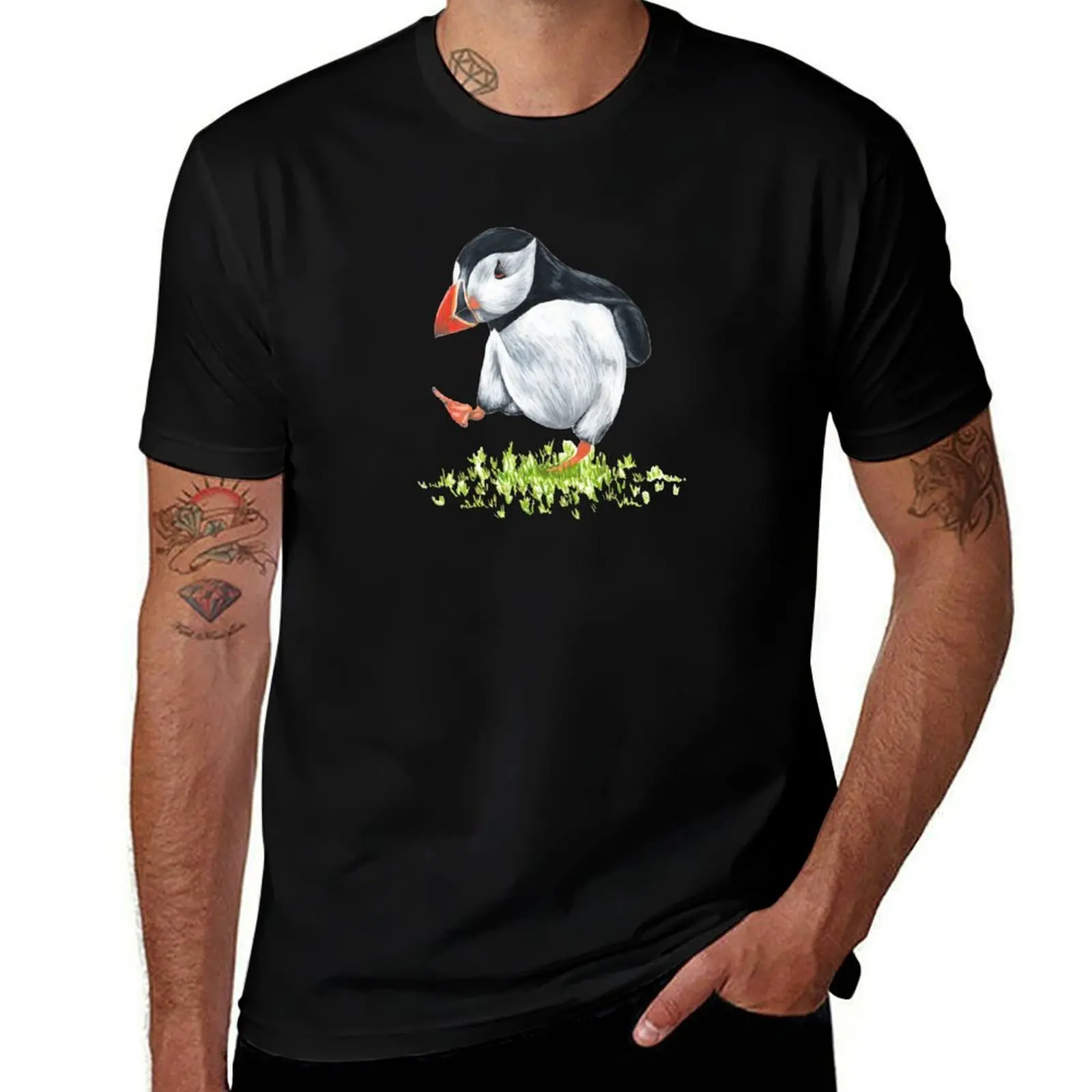 

Dancing Puffin T-Shirt Quick Dry Travel T-Shirt