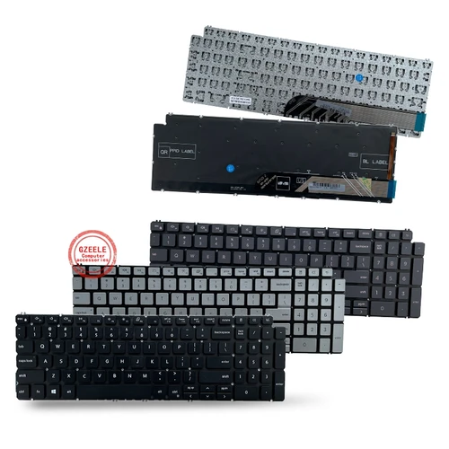 Teclado retroiluminado estadounidense para Dell 15-7591 7590 5593 5598 5590 5584 5594 P42E P90F Inspiron 3501 3505 5509 7306 7506 2 en 1/Vostro 7000