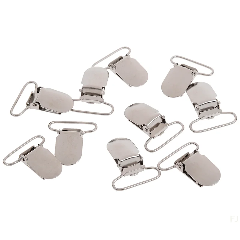 

[YU]10pcs t type pacifier suspender holder buckle dummy soother clips 25mm