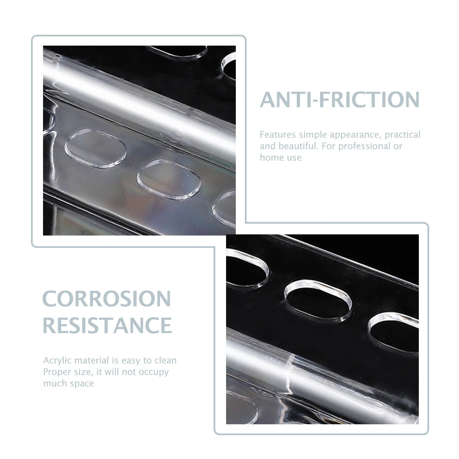 

8 Hole Acrylic Tweezer Holder Simple Transparent Design for Beauty Salon Dressing Table Lash Tweezers Storage Organizer Rack