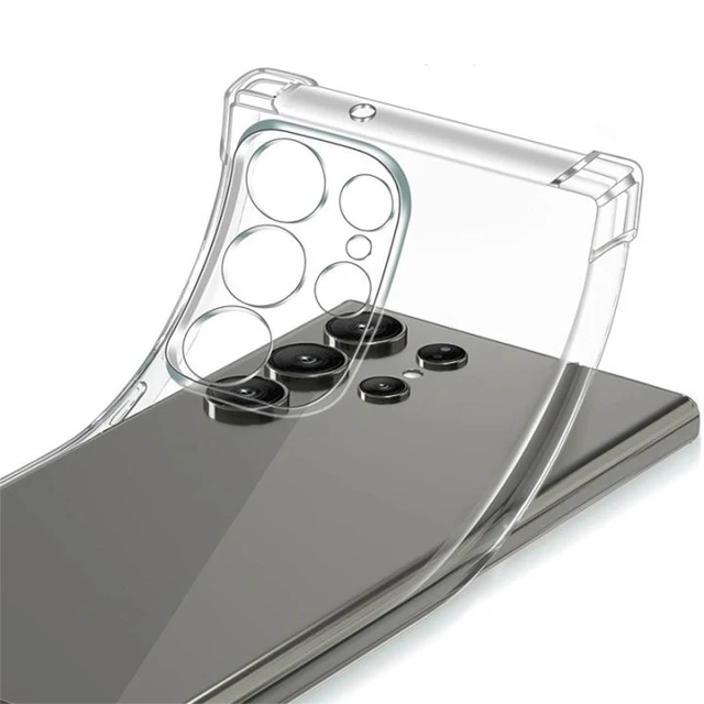 Przezroczyste etui do Samsung Galaxy S25 S24 S23 S22 S21 Plus Ultra Shockproof Case A54 A34 A14 A56 A53 A33 A36 A13 A52 A32 A55 Cover