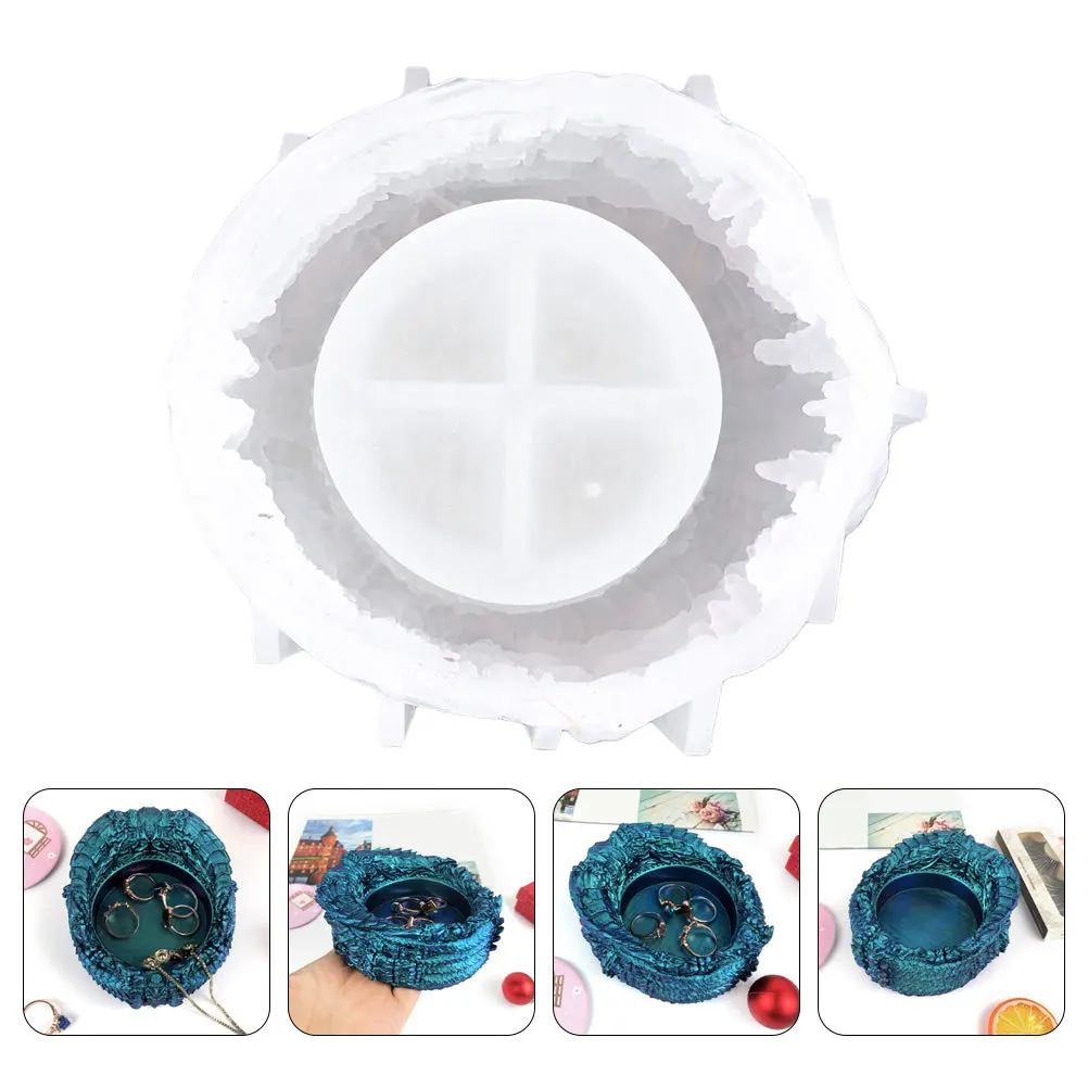 

Durable Silicone Storage Box Jewelry Mold Multifunctional DIY Tray Mold Reusable Handmade Craft Home Decoration