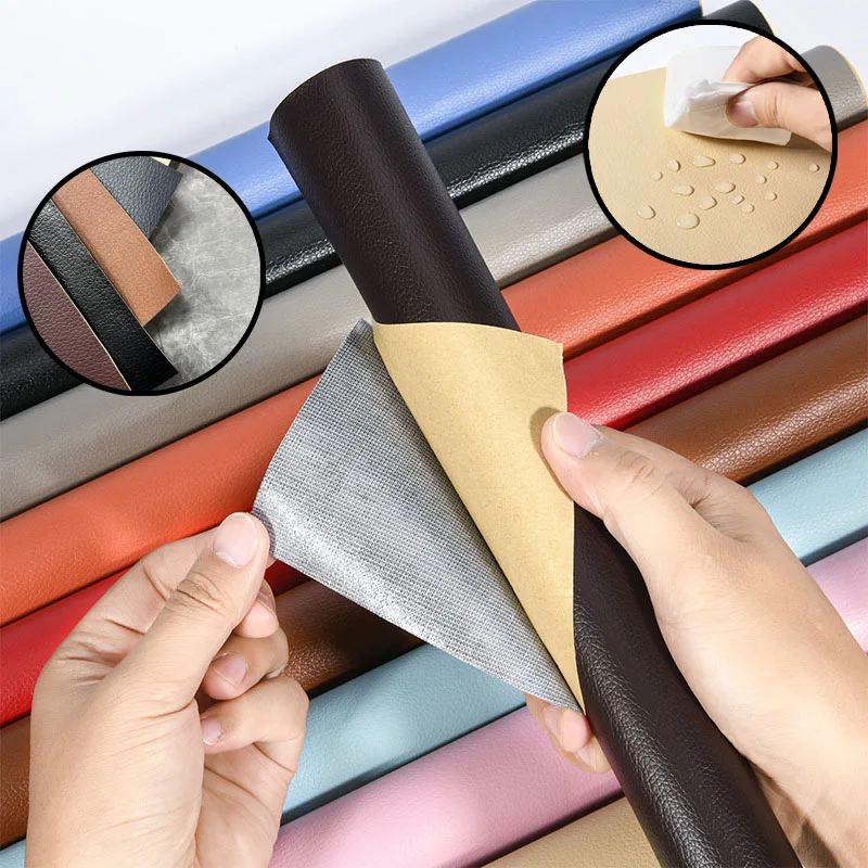 

50x137cm DIY Self Adhesive PU Leather Repair Patches Fix Sticker for Sofa Car Seat Table Chair Bag Shoes Bed Home