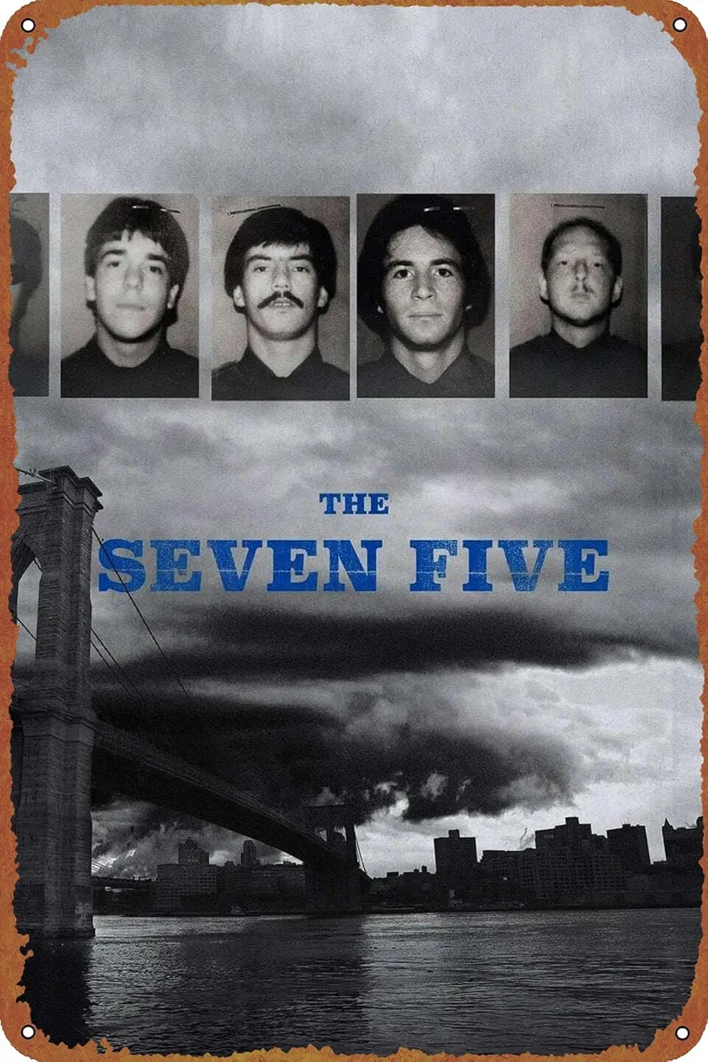 The Seven Five Movie poster Poster Vintage Tin Sign for Bar Office Home Wall Decor Gift Retro Metal Sign 12 X 8 inch sign