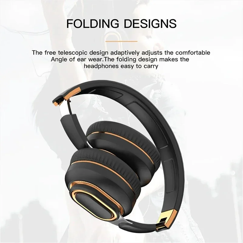 Wireless Gaming HiFi Headset Mic Immersive E-Sports Audio Computer Music Enjoyment and Portable Bluetooth Wireless Experience