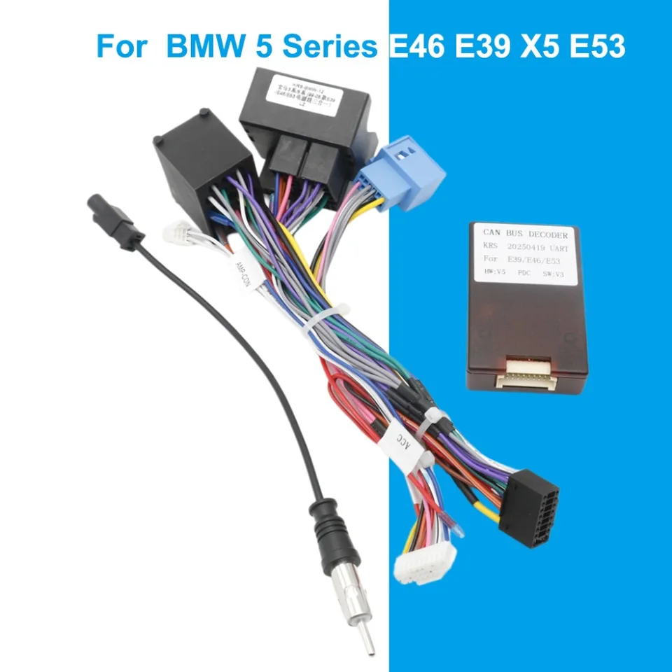 Adaptateur Faisceau Câblage Voiture Avec Boîte Canbus - Compatible F30 F10 X5 E46 E39 E53 - Installation Plug & Play