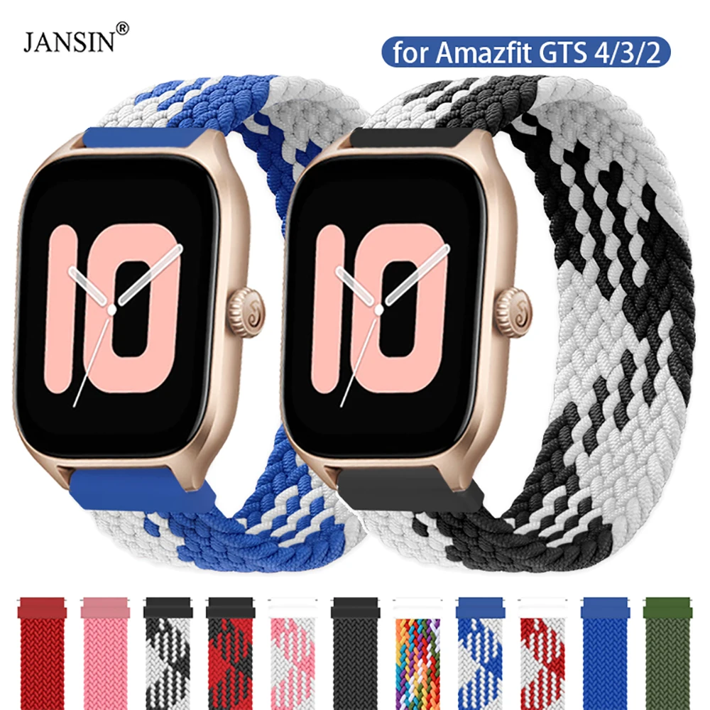 

Nylon Band for Amazfit Bip Replace for Huami Amazfit GTS 4 3 2 Mini 2E Band Bracelet for Amazfit Watch GTS4 GTS3 Wrist Strap