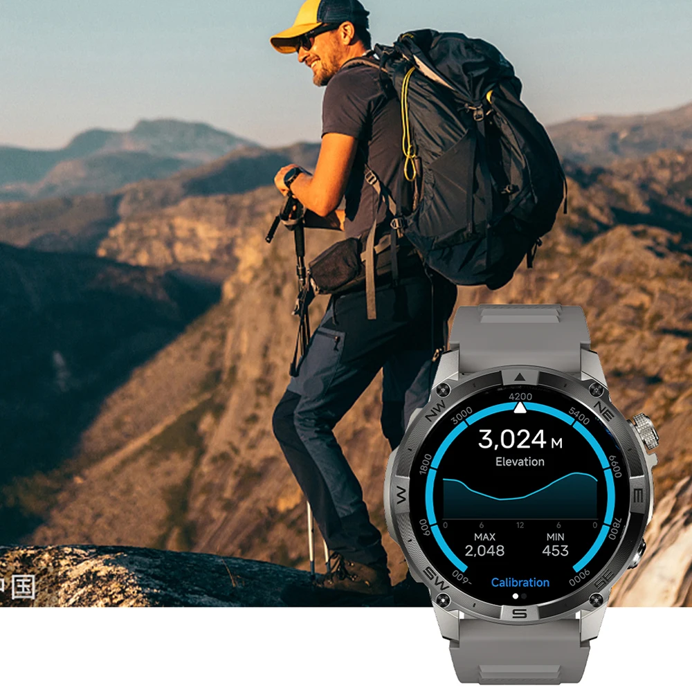 VALDUS 2024 New VG40 Pro Smartwatch GPS Compass NFC Bluetooth Call Heart Rate Detection Voice Control Altitude AMOLED Smartwatch