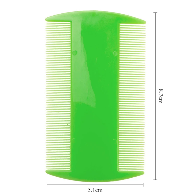 Pet Double Side Brush Bath Comb Flea Comb Hair Removal Brush Pet Grooming Cleaning Glove Dense-toothed Combs