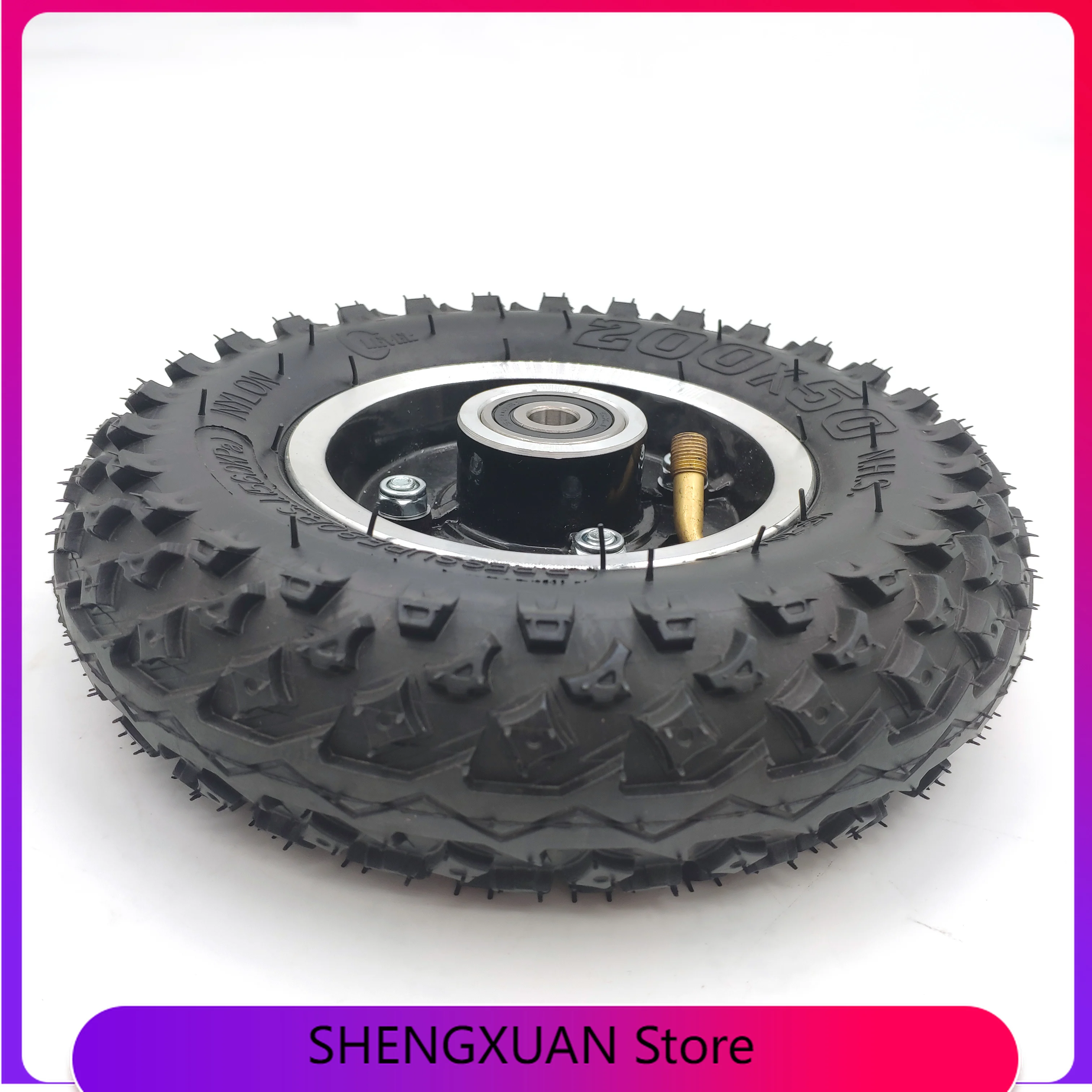 good quality 200x50 Tire Wheel off-road Tyre with hub  (8