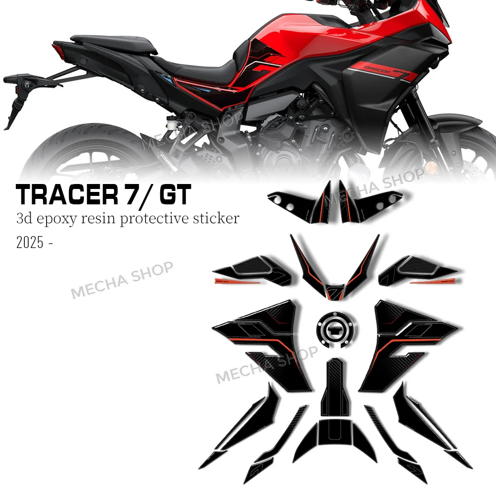 

Набор 3D-наклеек для защиты бака мотоцикла Tracer 7/GT 2025-2026