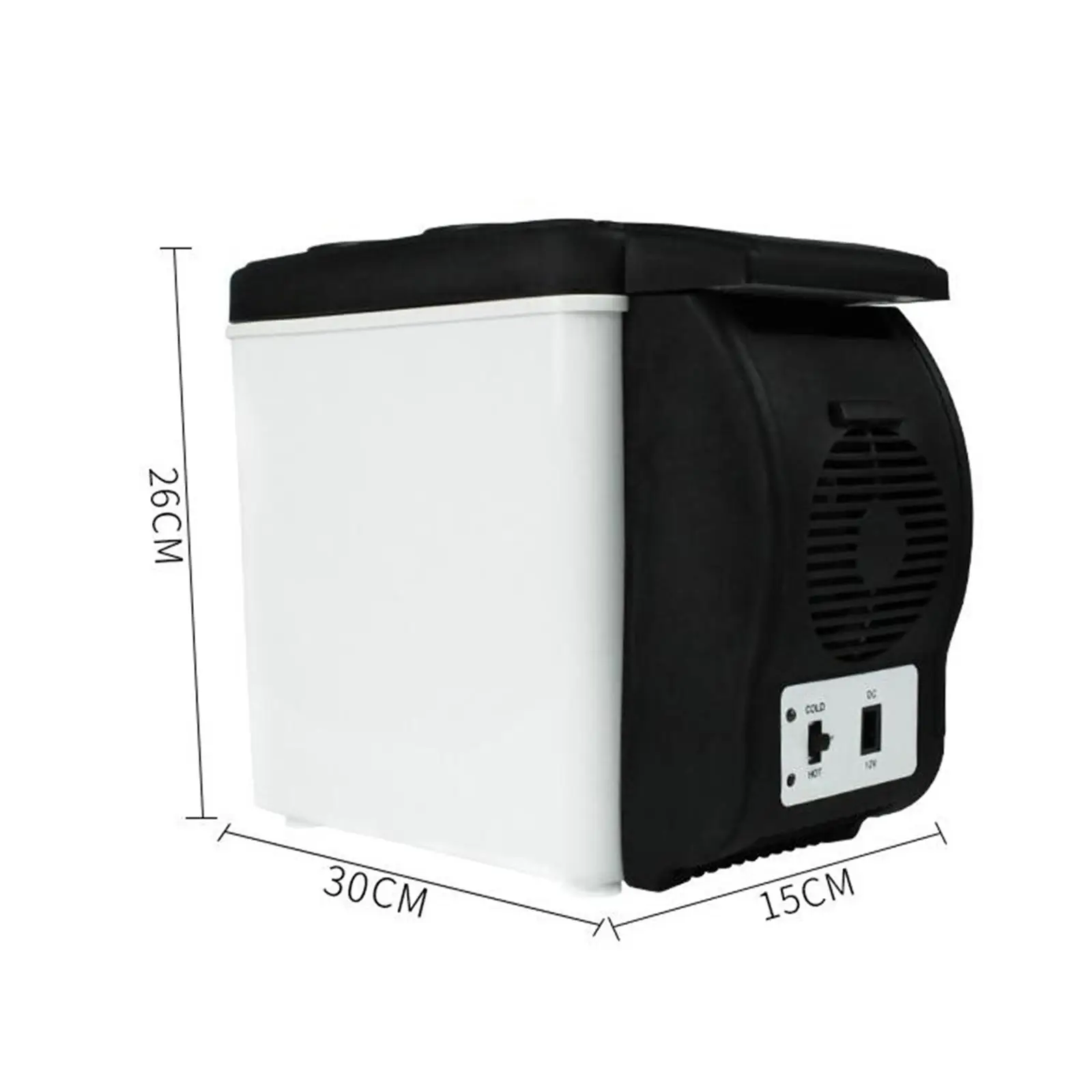 6L 12V auto frigo Cooler Warmer compatto per auto veicolo Cool a 15-20 °C sotto la temperatura ambiente Versatile frigorifero per il trucco personale