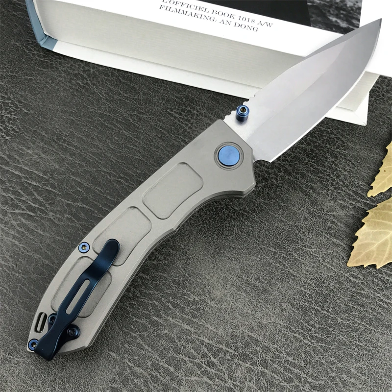 Outdoor Hunting BM748 Aluminum Alloy Handle Camping Rescue EDC Gift Folding Knife for Men