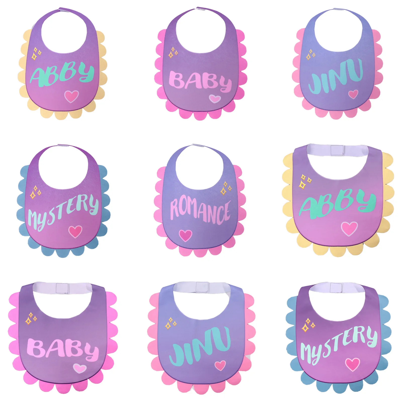 

Demon Hunters Saja Boys Baby Abby Jinu Mystery Romance Drool Bib Adult Kids Anime Men Pink Bib Shirt Drool Bib Halloween Prop