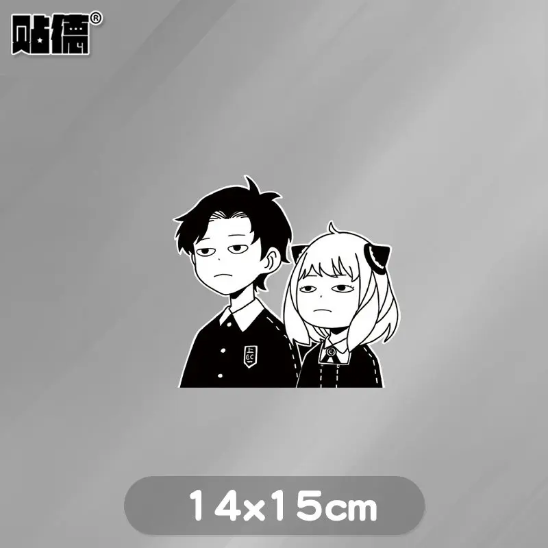 Funny Spy Playhouse Ania Damian Surrounding Anime Stickers for Cars Laptop Windows Decorative Stickers