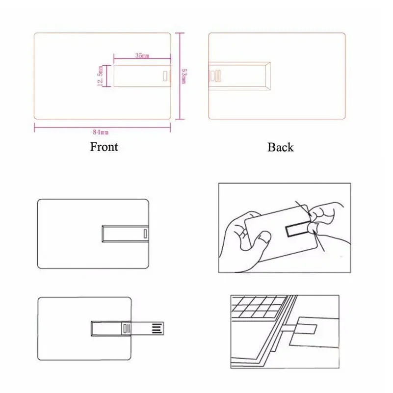 50 PCS/LOT Free Customized Logo Real Capacity Credit Card 4GB 8GB 16GB 32GB USB Sticks Flash Drive 1GB 2GB Business Photography