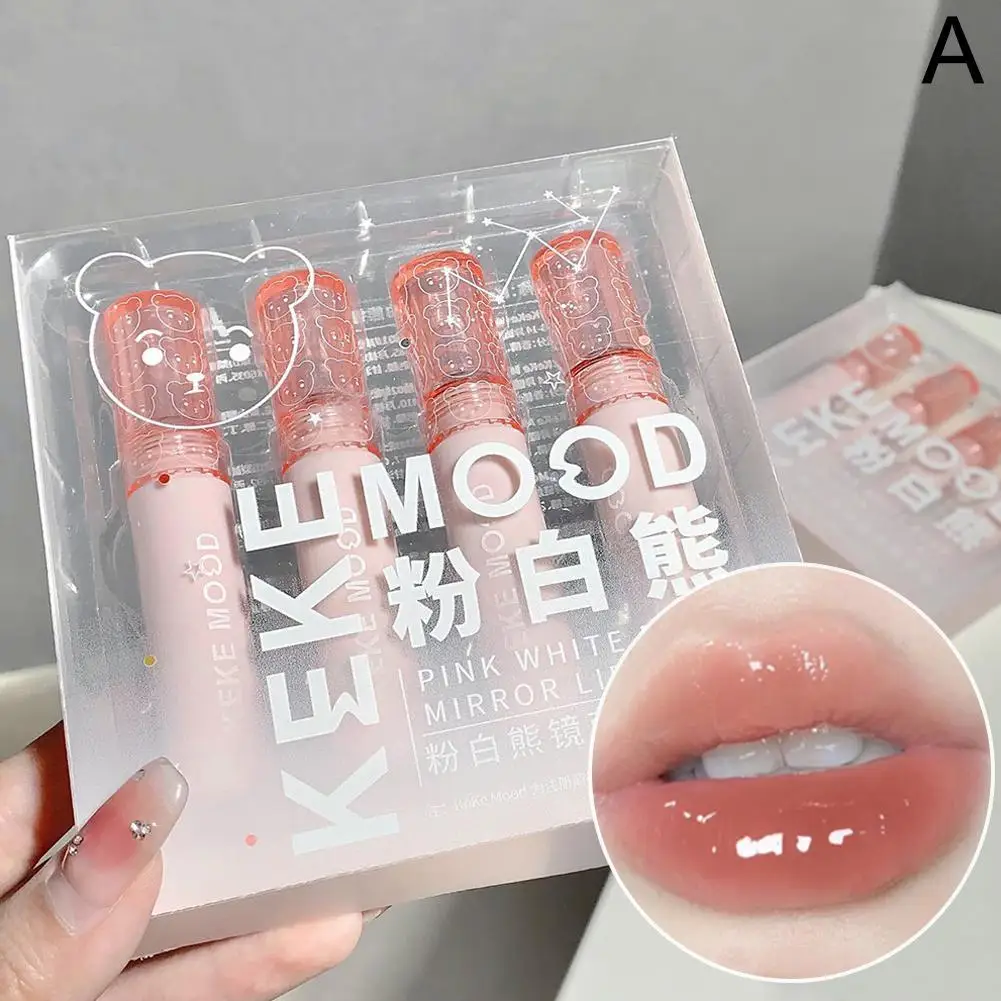 Mirror Lip Glaze Lipstick Case Mirror Lip Glaze Glitter Cosmetic Lipstick Lip Tint Lasting Cosmetics Lip Tint H5O4